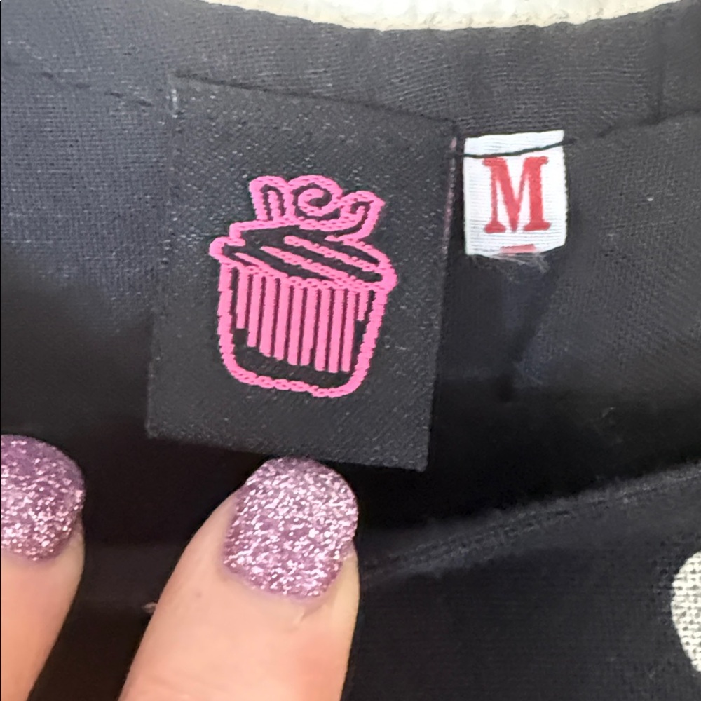 Cupcake Inter Chic Black And Gray Patterned Patch… - image 2